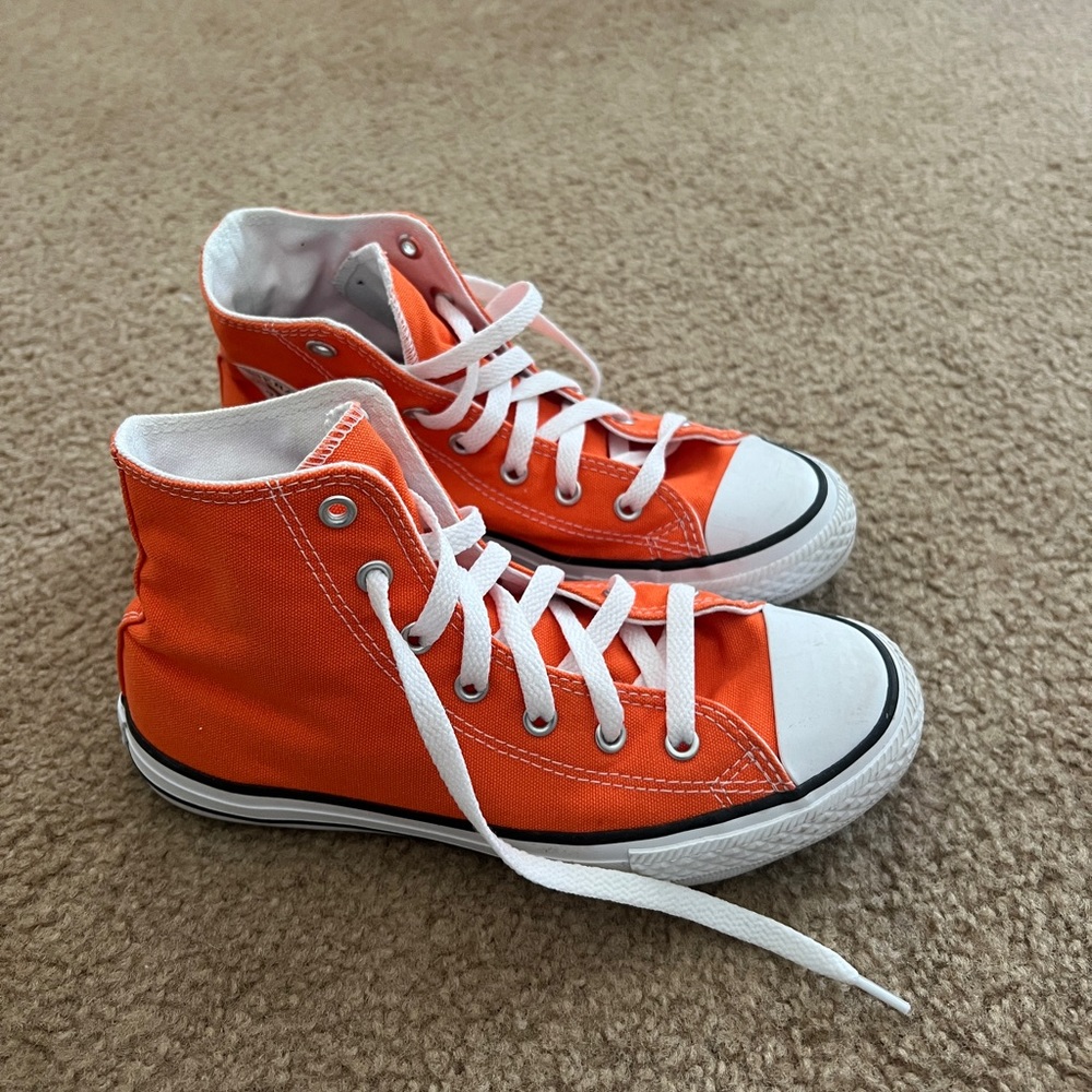 Orange Kids Converse